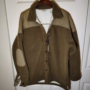 Vintage Men's Orvis Fleece Jacket Deep Pile Insulated Professor Utility Chore